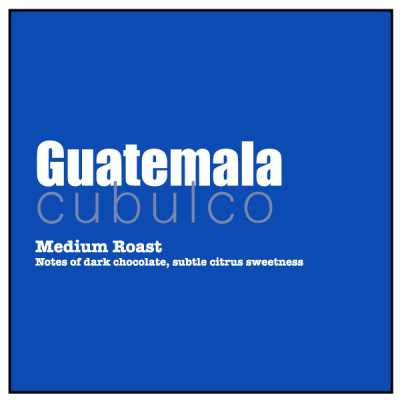 Guatemala Cubulco coffee